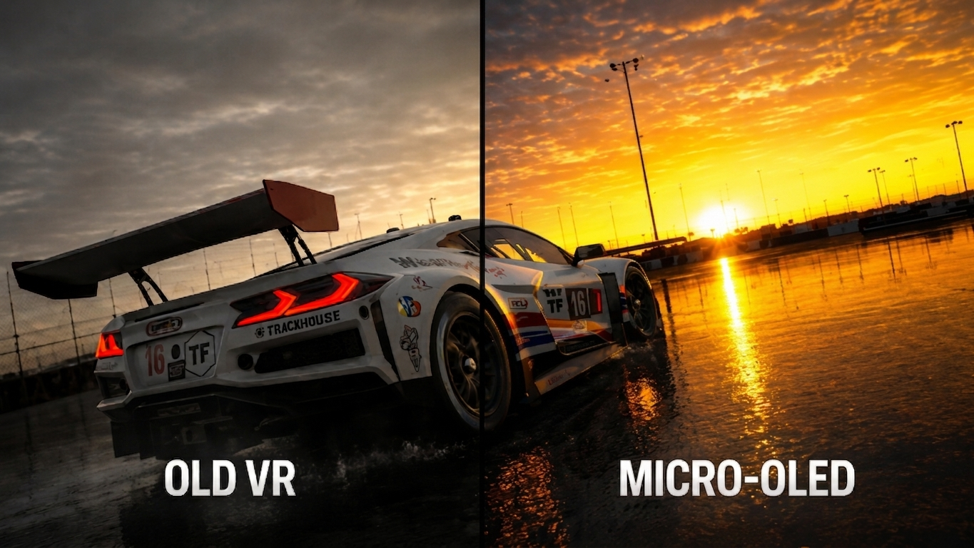 Micro-OLED para Sim Racing: Qué Cambia Realmente de Noche y Bajo la Ll ...