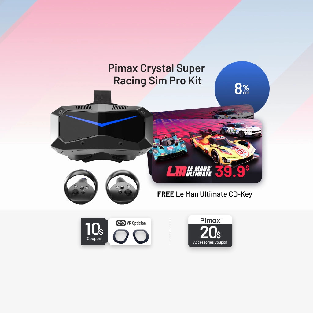 Pimax Crystal Super Sim Racing Pro kit