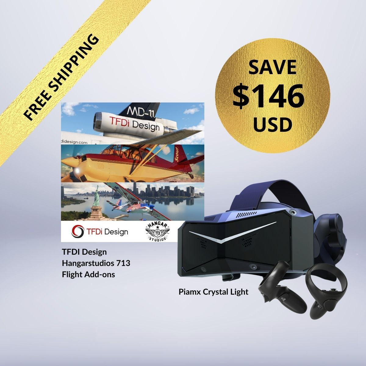 Pimax Crystal Light+ Gratis-Flug-Zusatzpaket 