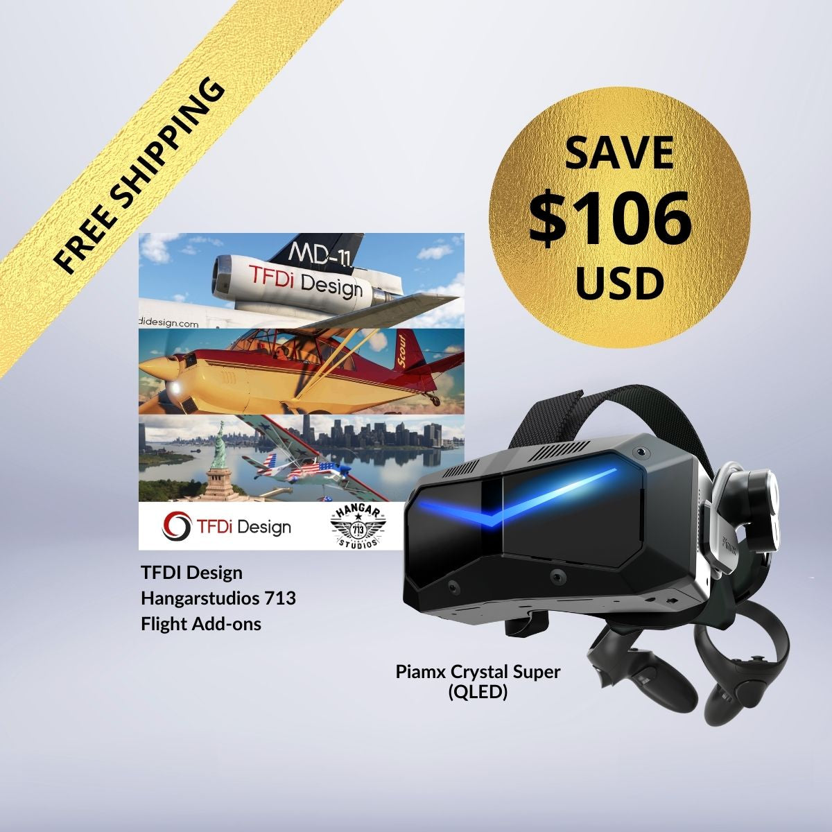 Pimax Crystal Super + Gratis-Flug-Zusatzpaket 