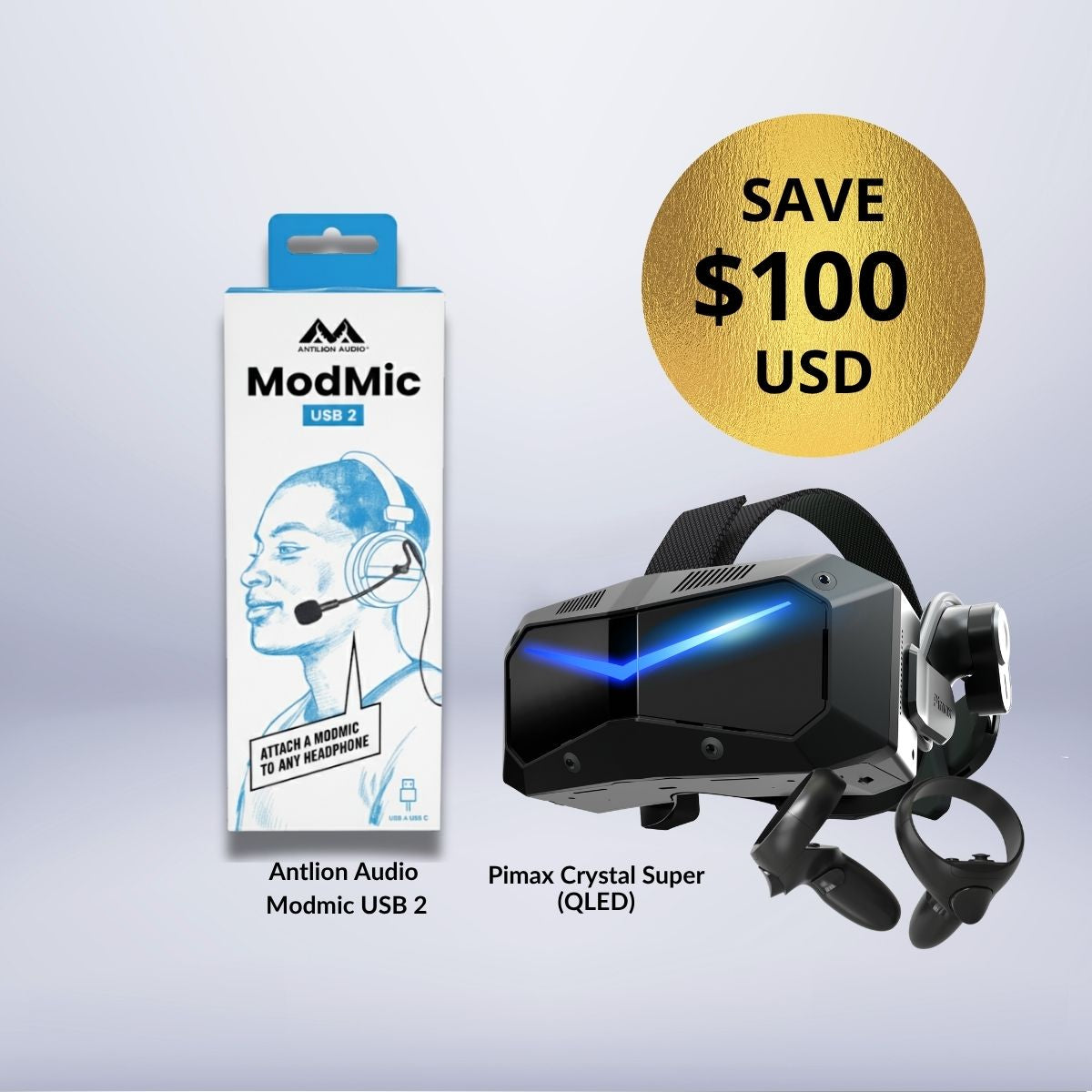 Pimax Crystal Super + Pack microphone VR premium gratuit 