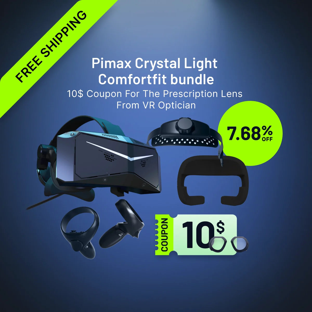 Pimax Crystal Light comfortfit Bundle