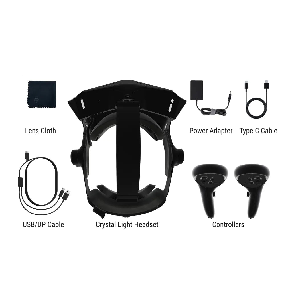 Pimax Crystal Light_headset with controllers_in the box